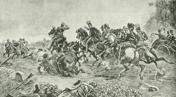  "Książę Józef Poniatowski pod Raszynem, (podług obrazu Wojciecha Kossaka)."  