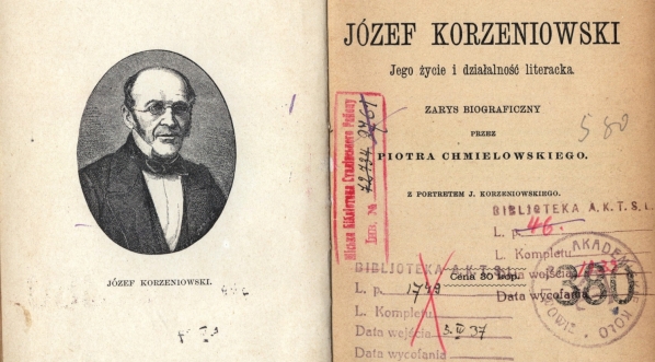  "Józef Korzeniowski, jego życie i działalność literacka : zarys biograficzny" Piotra Chmielowskiego.  