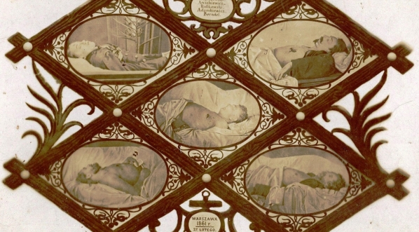  Portrety pośmiertne pięciu poległych podczas manifestacji patriotycznej 27 lutego 1861 r. w Warszawie.  