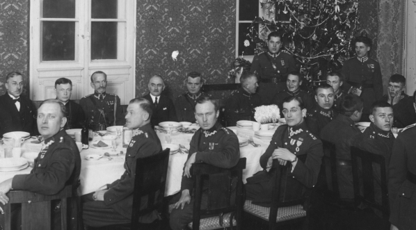  Wigilia w komendzie m.st. Warszawy w 1926 roku.  
