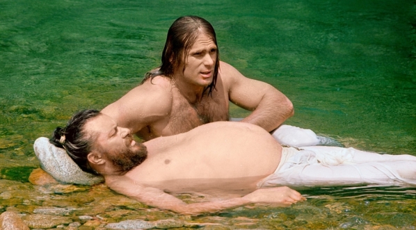  Bogusz Bilewski i Marek Perepeczko w filmie Jerzego Passendorfera  "Janosik" z 1973 roku.  