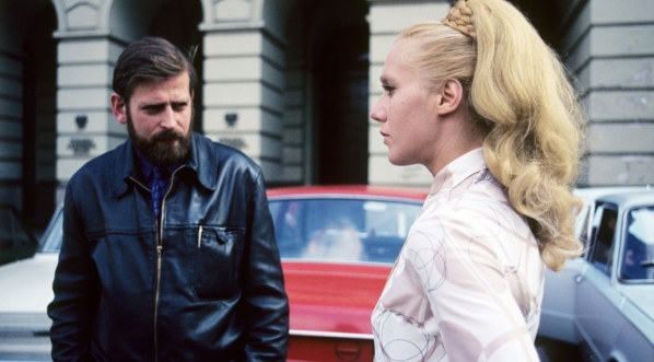  Edward Żebrowski i Maja Komorowska podczas kręcenia filmu "Ocalenie" z 1972 roku.  