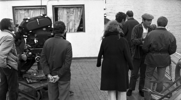  Na planie filmu Marka Piwowskiego "Rejs" z 1970 roku.  