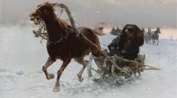  "Karawana sań" Alfreda Wierusz-Kowalskiego.  