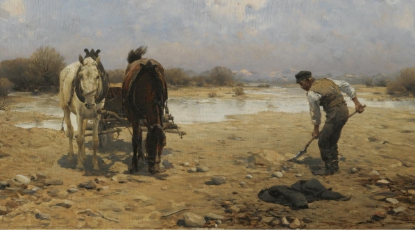  "Kopanie piasku" Alfreda Wierusz-Kowalskiego.  