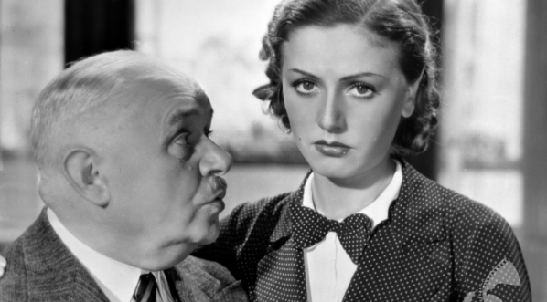  Antoni Fertner i Janina Wilczówna w filmie Michała Waszyńskiego "Bolek i Lolek" z 1936 roku.  