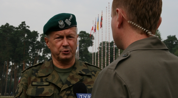  Szef SG WP na ćwiczeniu ,,KOZACKI STEP” na  poligonie Nowa Dęba 11.09.2008 r.  