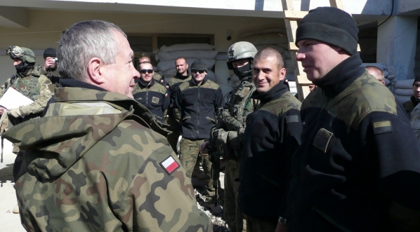  Szef SG WP w polskich bazach w Afganistanie w dniach 22-23.01.2009 r.  