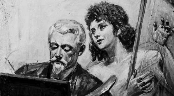  Obraz artysty malarza Wincentego Wodzinowskiego "Muza".  