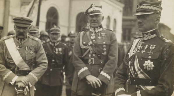  Józef Piłsudski, Stanisław Szeptycki, Stanisław Haller.  