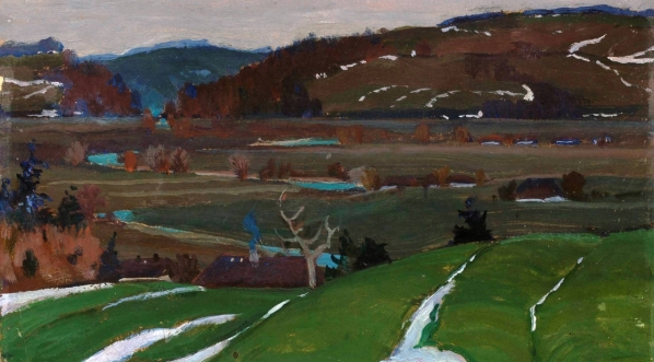  "Pejzaż z okolic Wilna" Henryka Szczyglińskiego.  