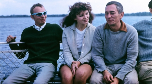  Na planie filmu Marka Piwowskiego "Rejs" z 1970 roku.  