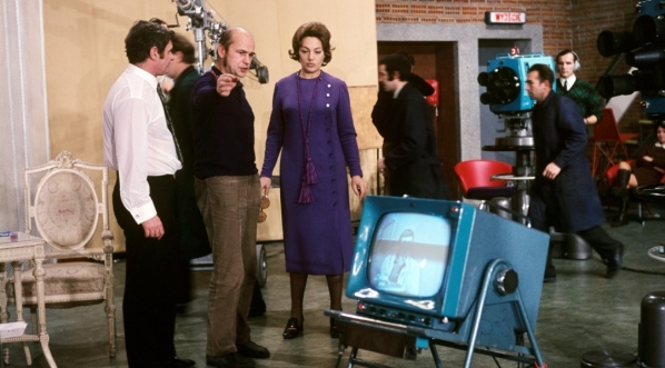  Na planie filmu Jerzego Ziarnika "Kłopotliwy gość" (1971).  