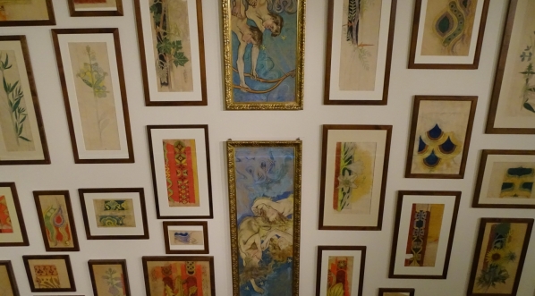  Obrazy eksponowane na wystawie "Wyspiański" w Muzeum Narodowym w Krakowie.  