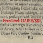 Franciszek Gajewski (z Błociszewa Gajewski) h. Ostoja