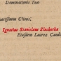 Ignacy Stanisław Szlachetka (Slachetka, Ślachetka, Leopolita)