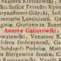 Andrzej Gąsiorowski (z Miroszewic Gąsiorowski) h. Ślepowron
